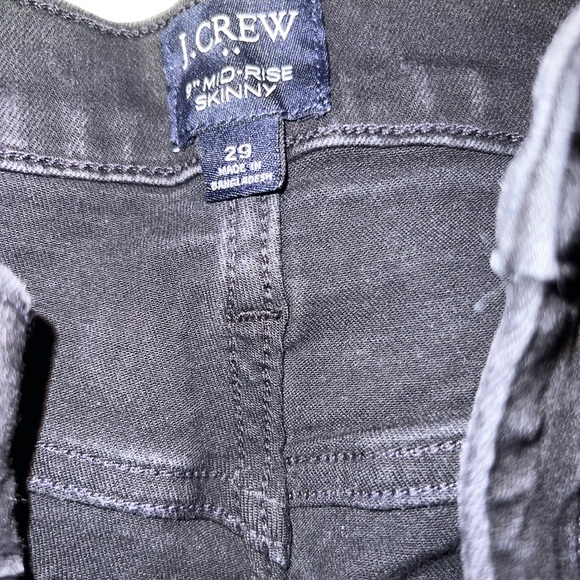 Jcrew mid rise skinny black jeans FIRM PRICE - Picture 2 of 3